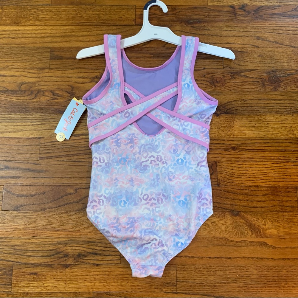 Girls Gymnastics Leopard Print Pull-On Leotard Cat & Jack Pink & Purple 
NWT NEW - Picture 7 of 16